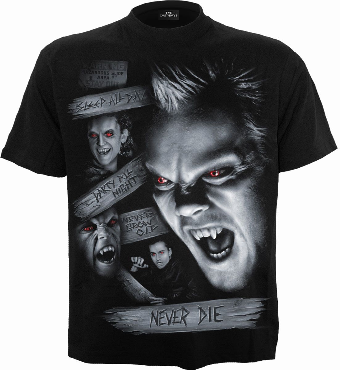 Spiral The Lost Boys - NEVER DIE Heren T-shirt - Zwart